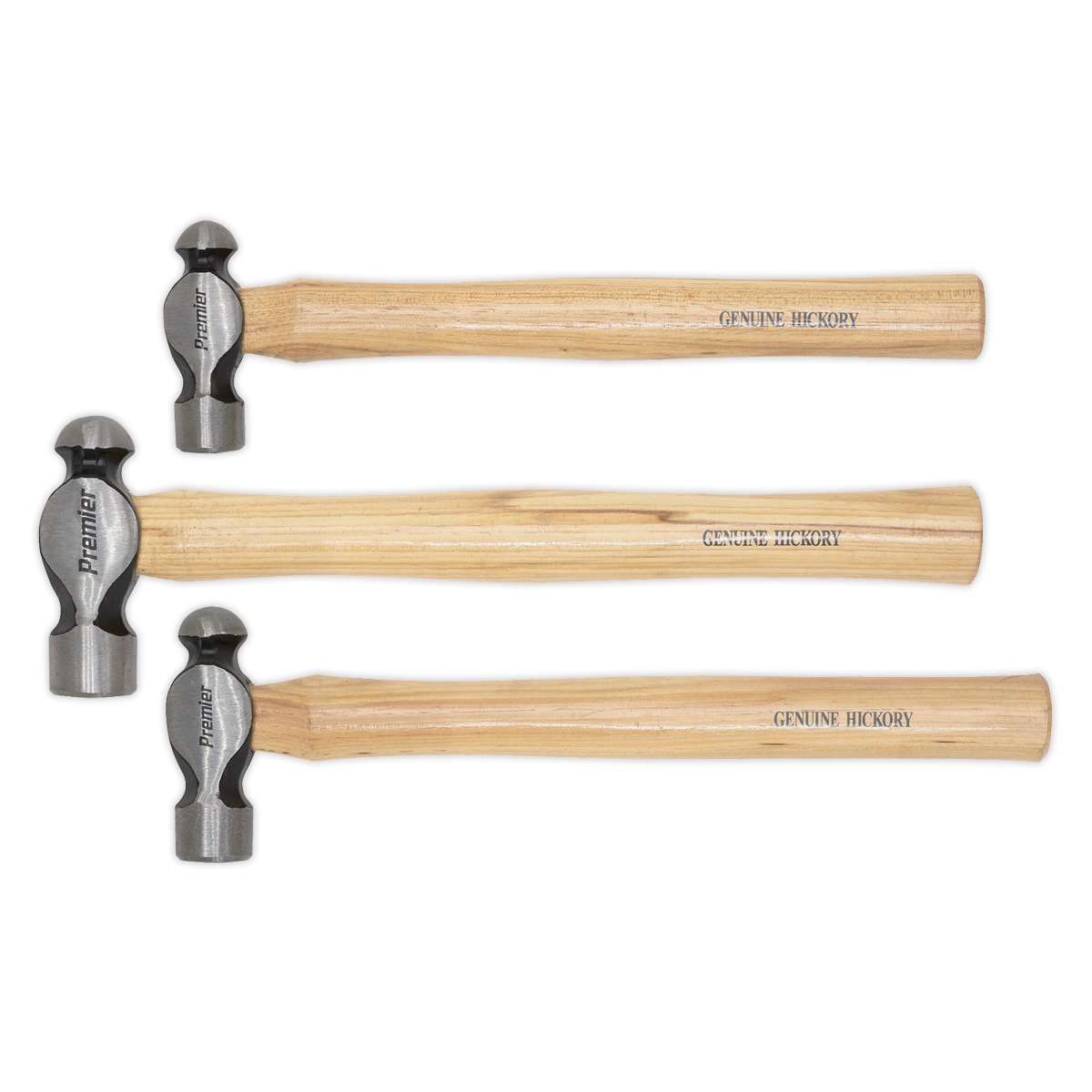 Ball Pein Hammer Set with Hickory Shafts 3pc AK203