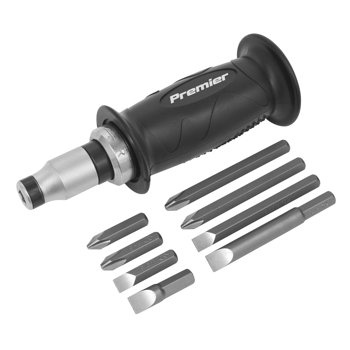 Impact Driver Set with Protection Grip 10pc AK2082