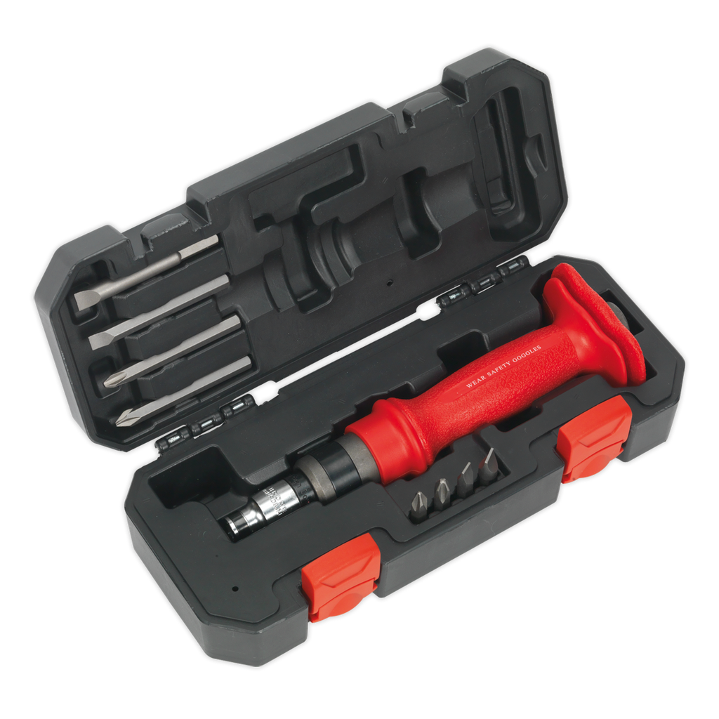 Heavy-Duty Impact Driver Set with Protection Grip 10pc AK2084
