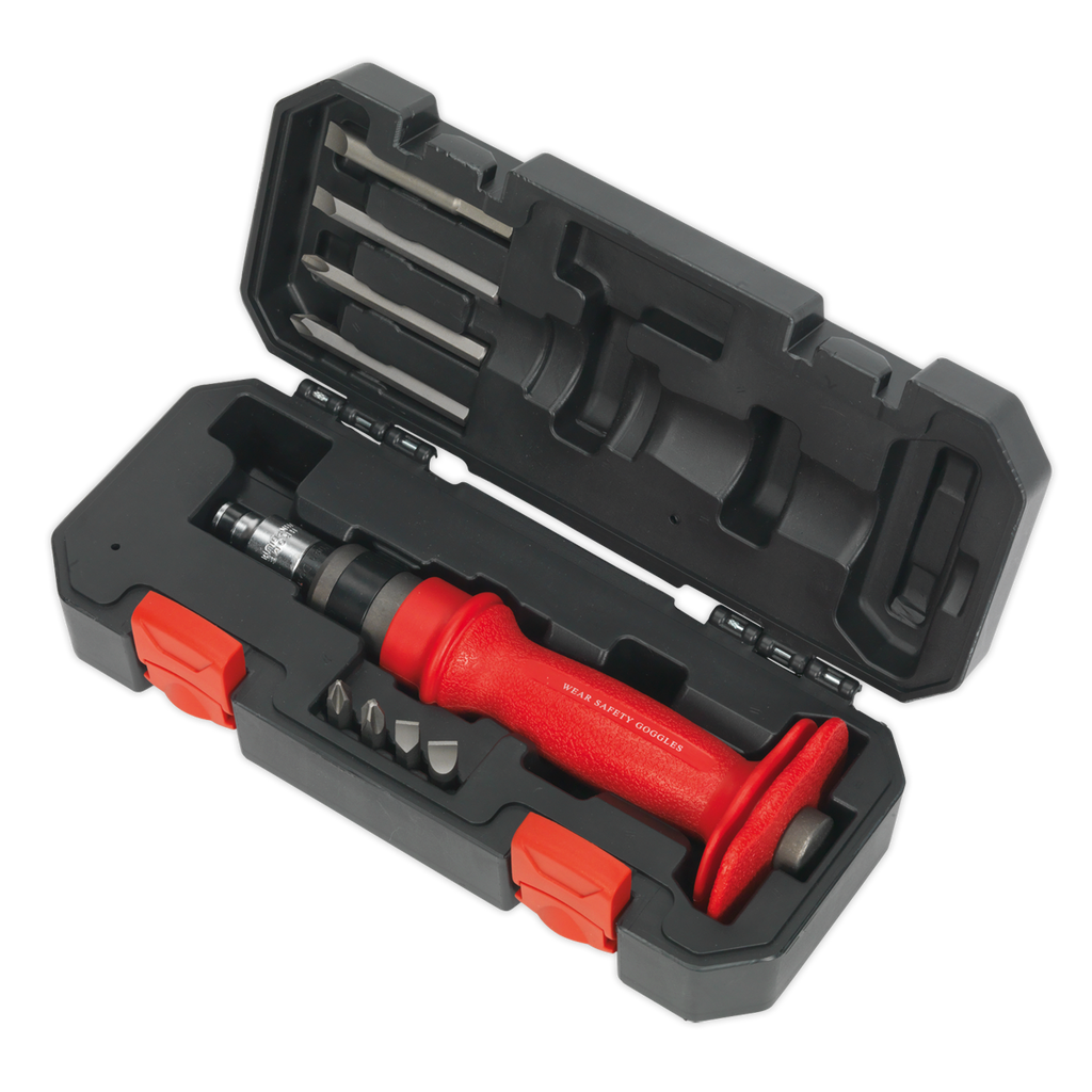 Heavy-Duty Impact Driver Set with Protection Grip 10pc AK2084