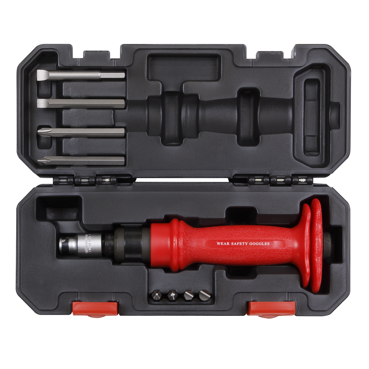 Heavy-Duty Impact Driver Set with Protection Grip 10pc AK2084