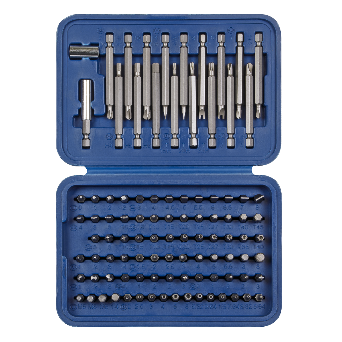 Power Tool/Security Bit Set, Long & Short 99pc AK2099