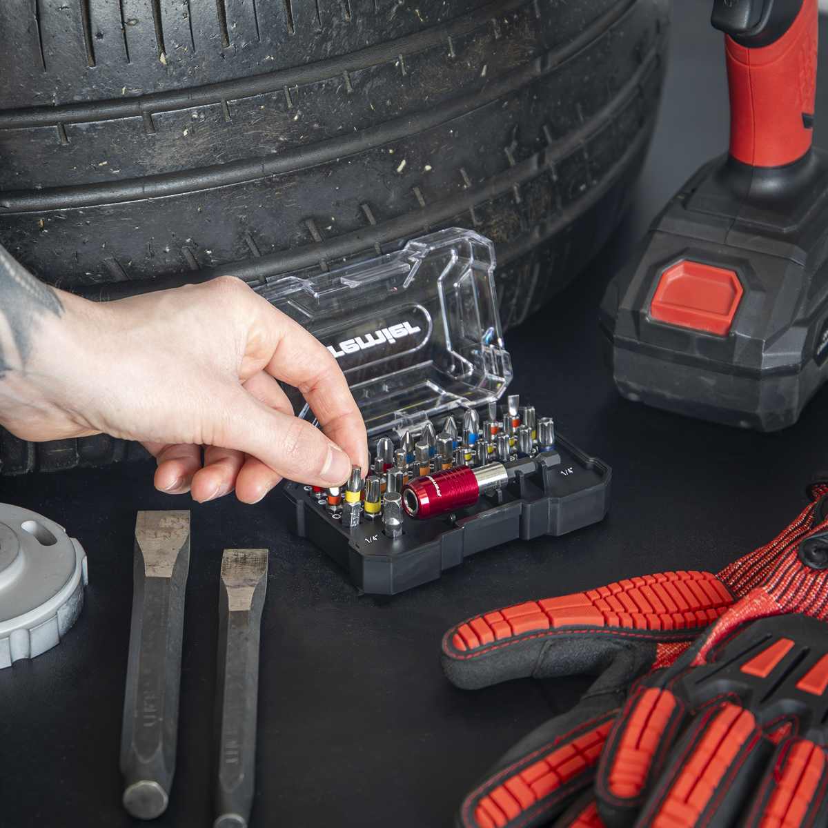 Colour-Coded Power Tool Bit Set 32pc AK2110
