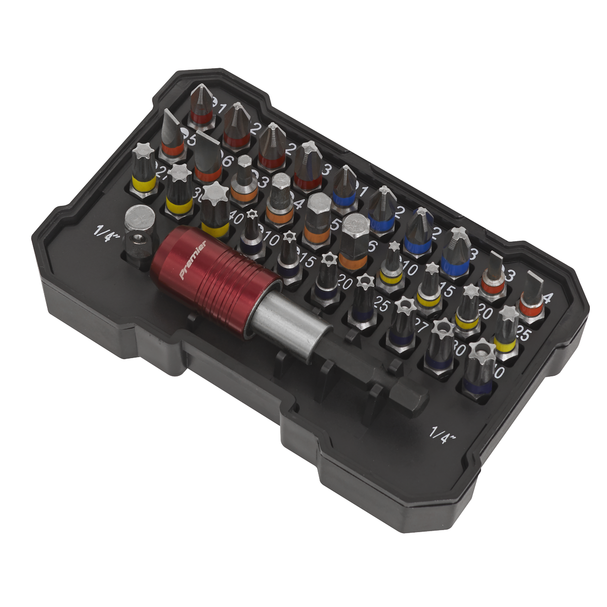 Colour-Coded Power Tool Bit Set 32pc AK2110