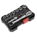 Socket & Colour-Coded Bit Set 1/4"Sq Drive 31pc AK2111