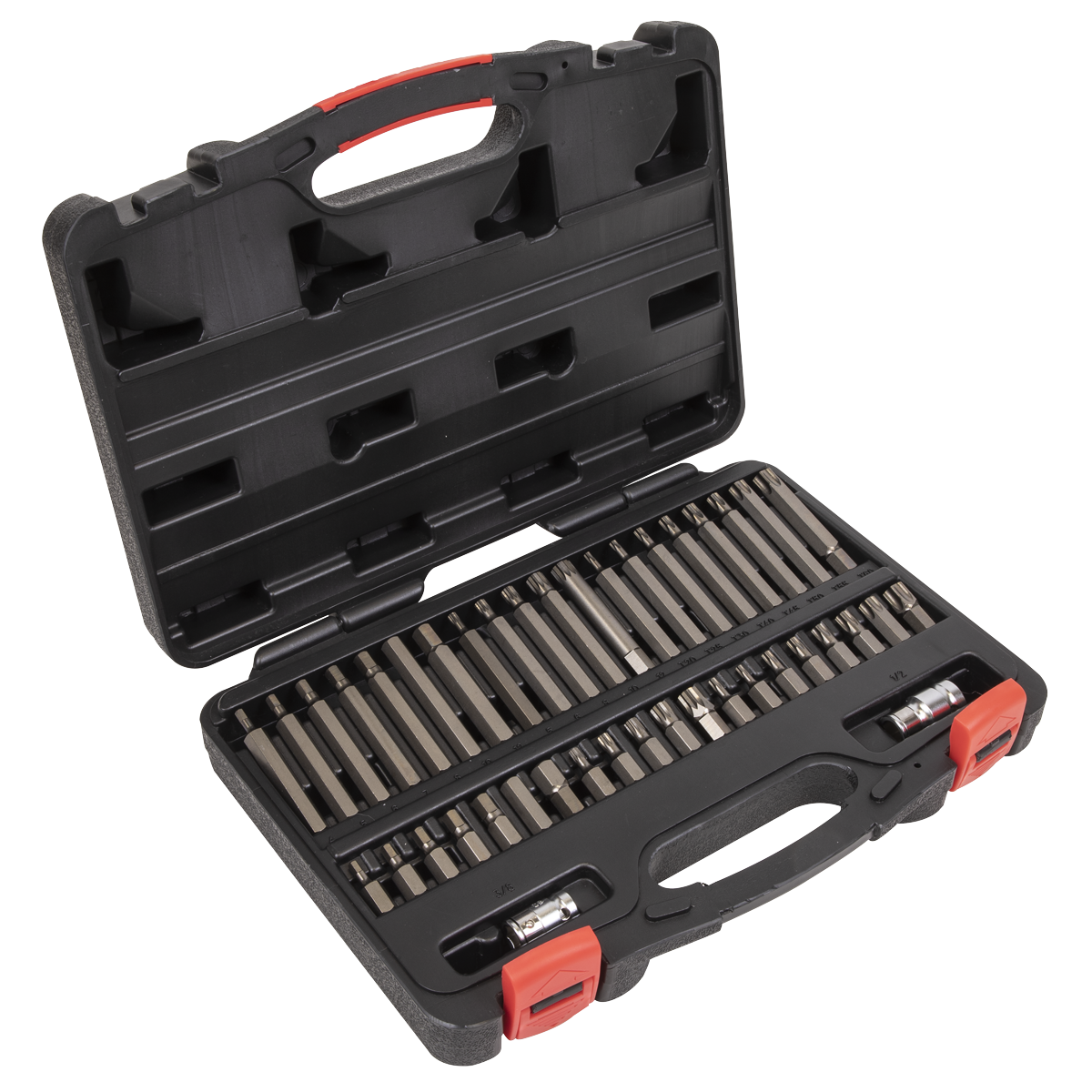 TRX-Star*/Hex/Spline Bit Set 3/8" & 1/2"Sq Drive 42pc AK21942P
