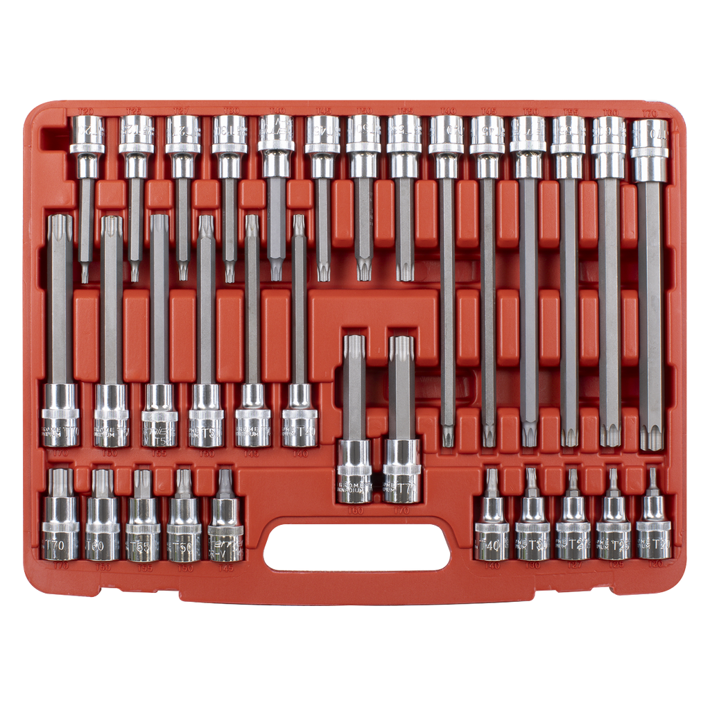TRX-Star* Socket Bit Set 1/2"Sq Drive 32pc AK2194