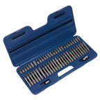 Security TRX-Star*/Hex/Ribe/Spline Bit Set 3/8" & 1/2"Sq Drive 56pc AK21956