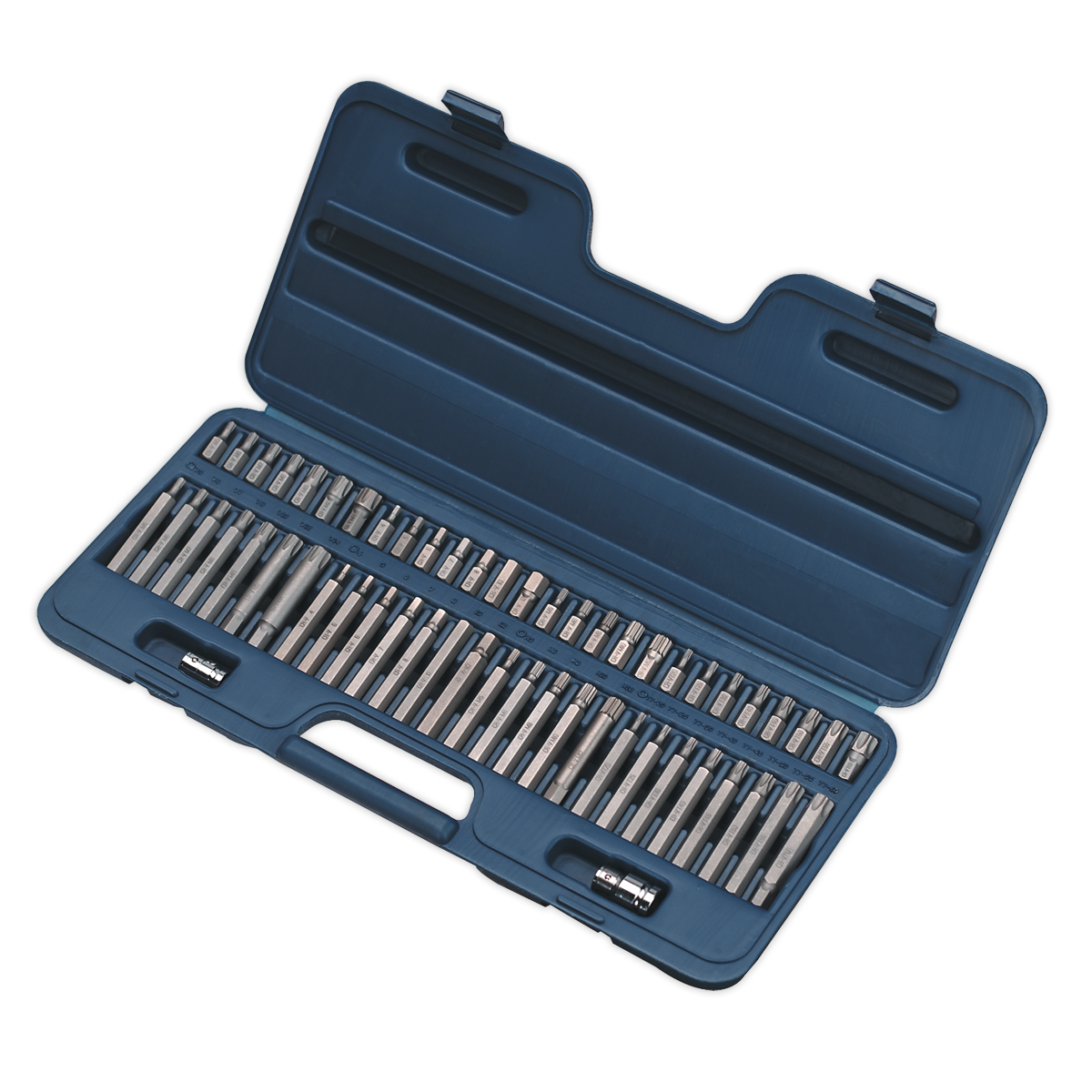 Security TRX-Star*/Hex/Ribe/Spline Bit Set 3/8" & 1/2"Sq Drive 56pc AK21956