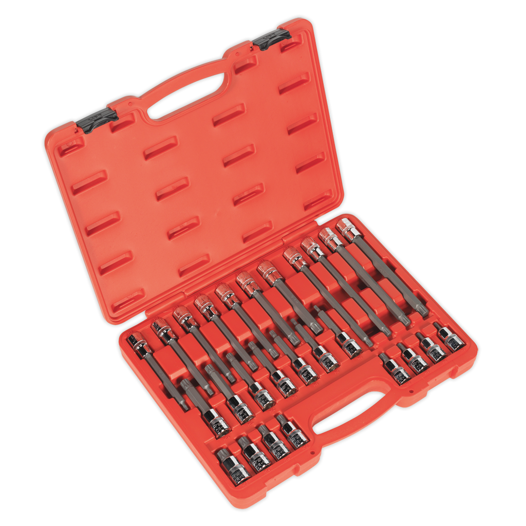Spline Socket Bit Set 1/2"Sq Drive 26pc AK2195