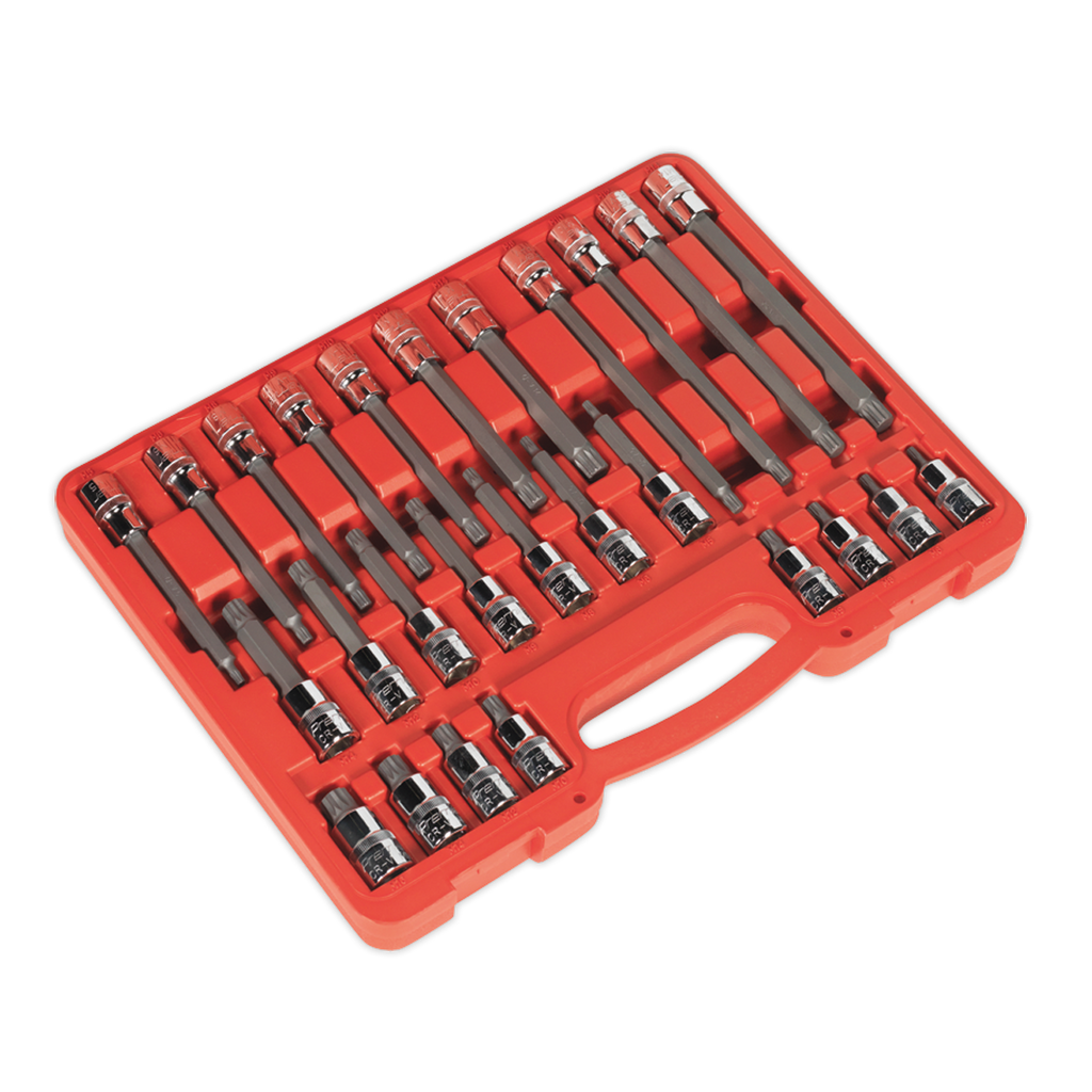 Spline Socket Bit Set 1/2"Sq Drive 26pc AK2195