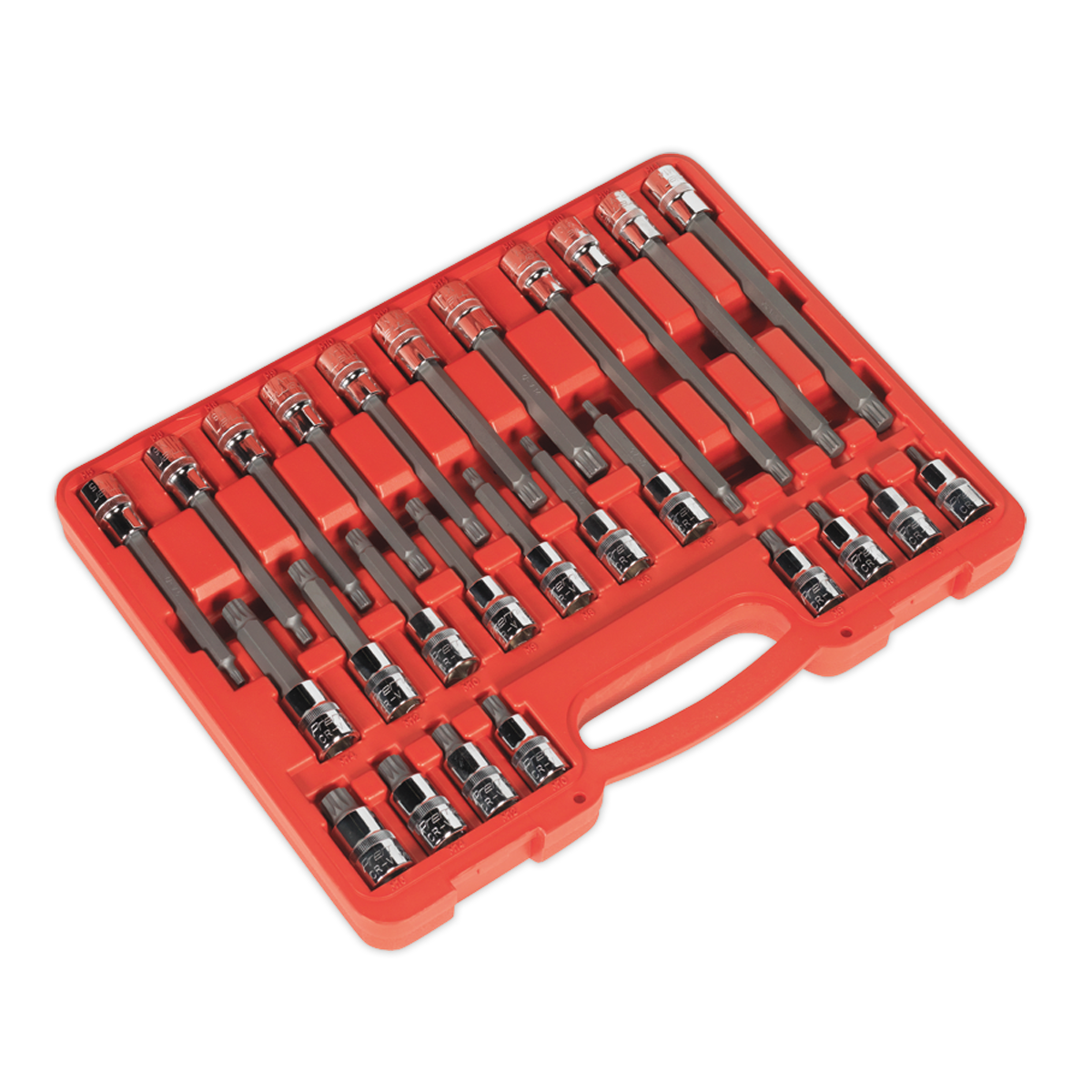 Spline Socket Bit Set 1/2"Sq Drive 26pc AK2195