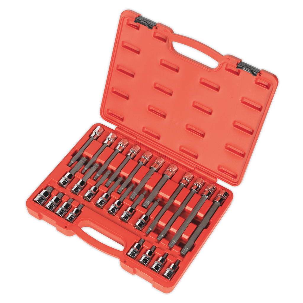 Spline Socket Bit Set 1/2"Sq Drive 26pc AK2195