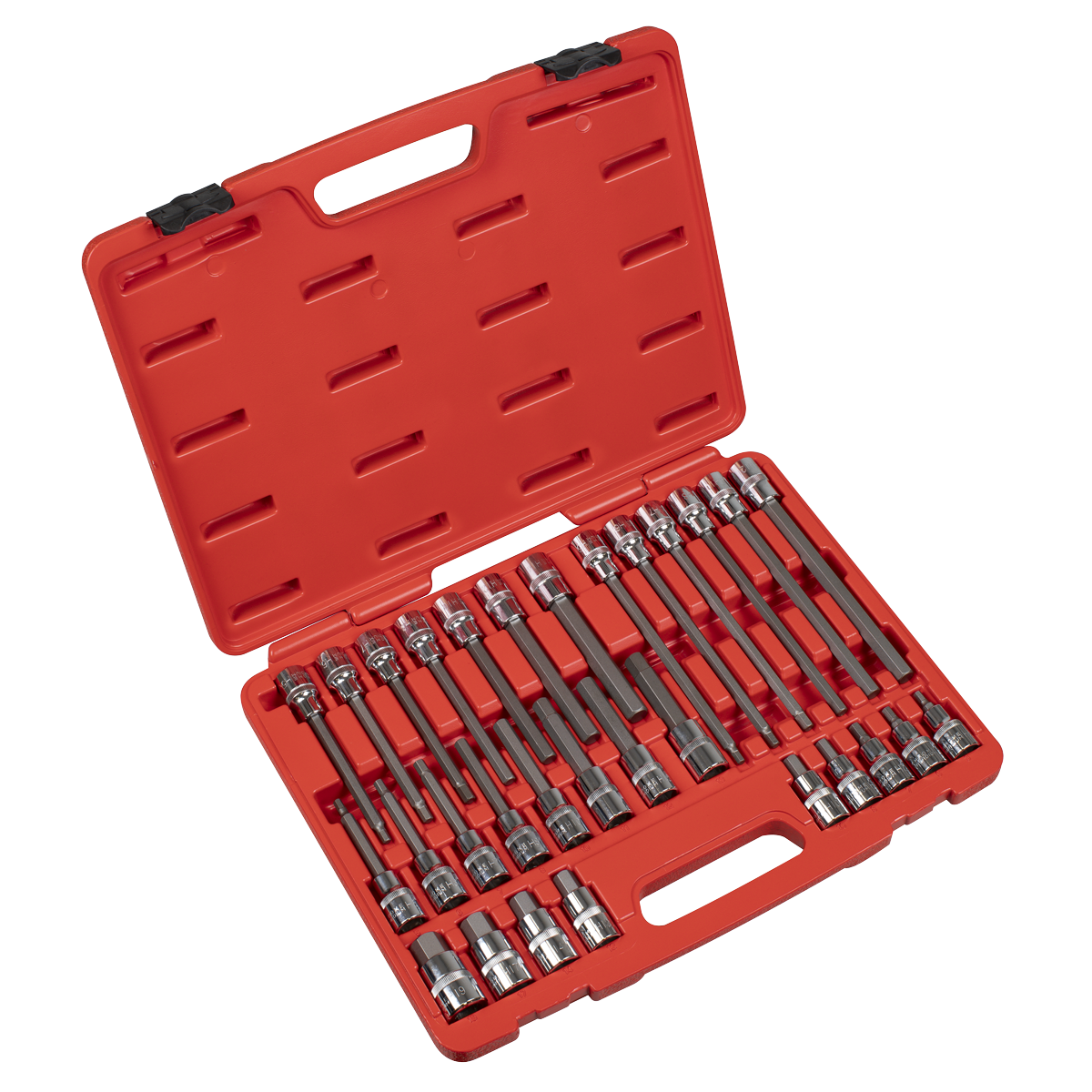 30pc 1/2"Sq Drive Hex Socket Bit Set AK2196