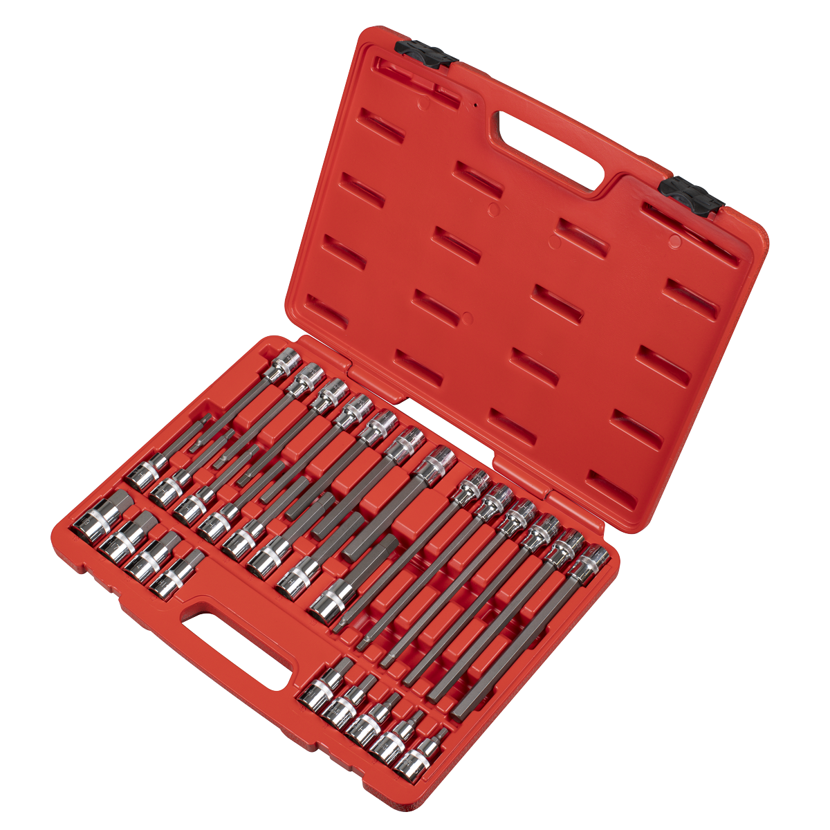 30pc 1/2"Sq Drive Hex Socket Bit Set AK2196