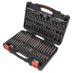 TRX-Star*/Security TRX-Star*/Hex/Ribe/Spline Bit Set 3/8" & 1/2"Sq Drive 74pc AK21974P
