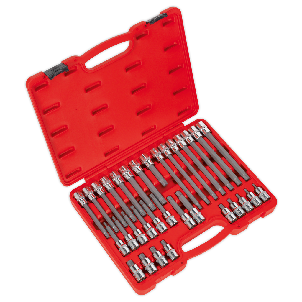 Ribe Socket Bit Set 1/2"Sq Drive 32pc AK2198
