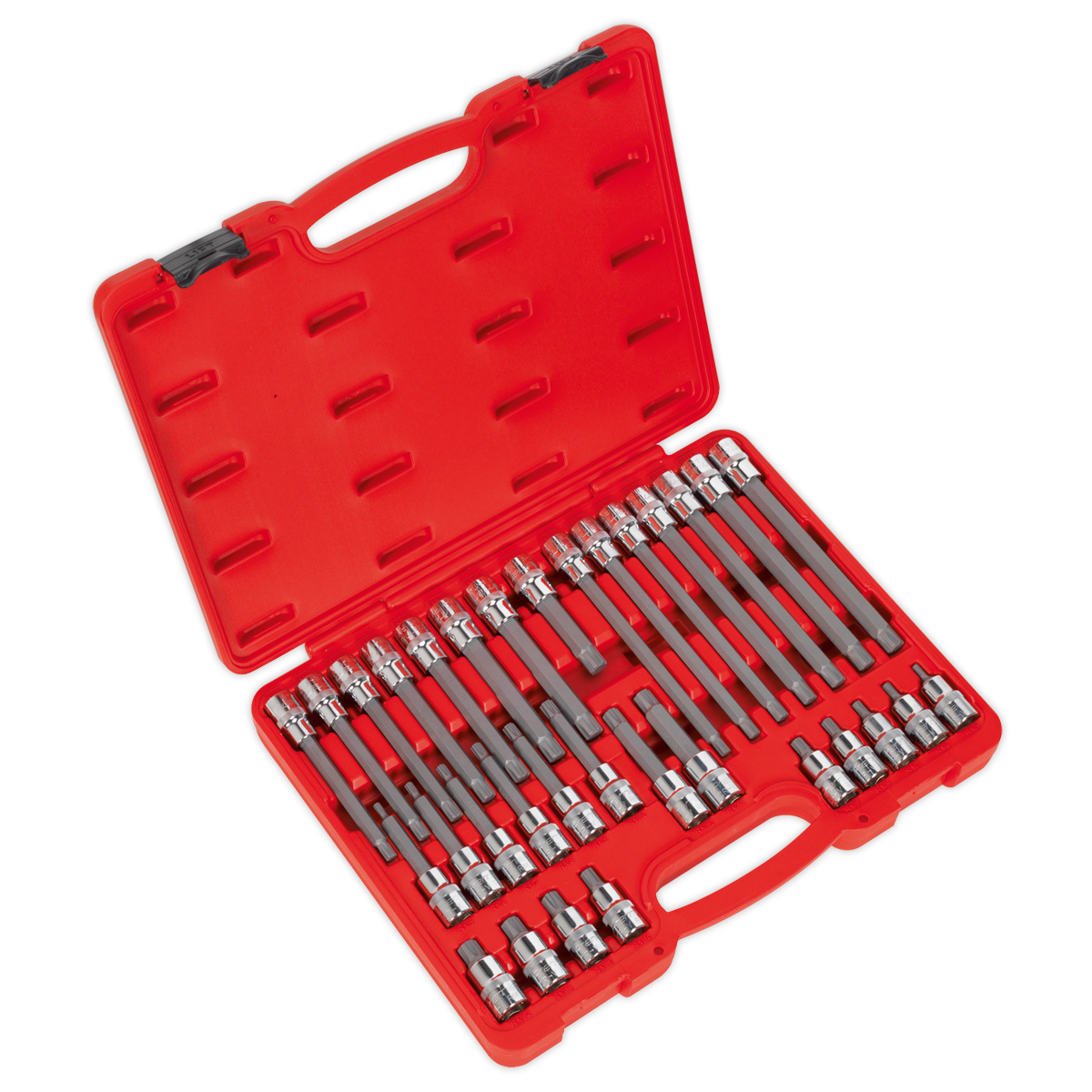 Ribe Socket Bit Set 1/2"Sq Drive 32pc AK2198