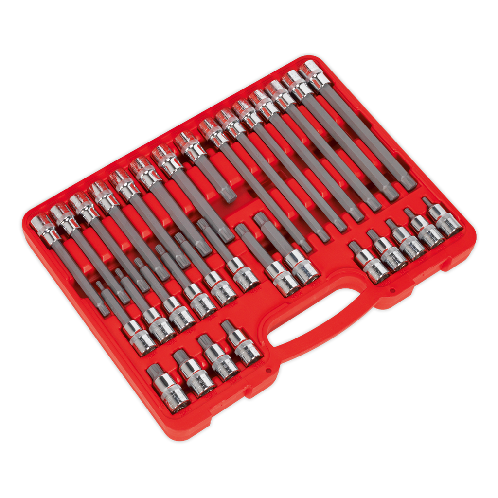 Ribe Socket Bit Set 1/2"Sq Drive 32pc AK2198