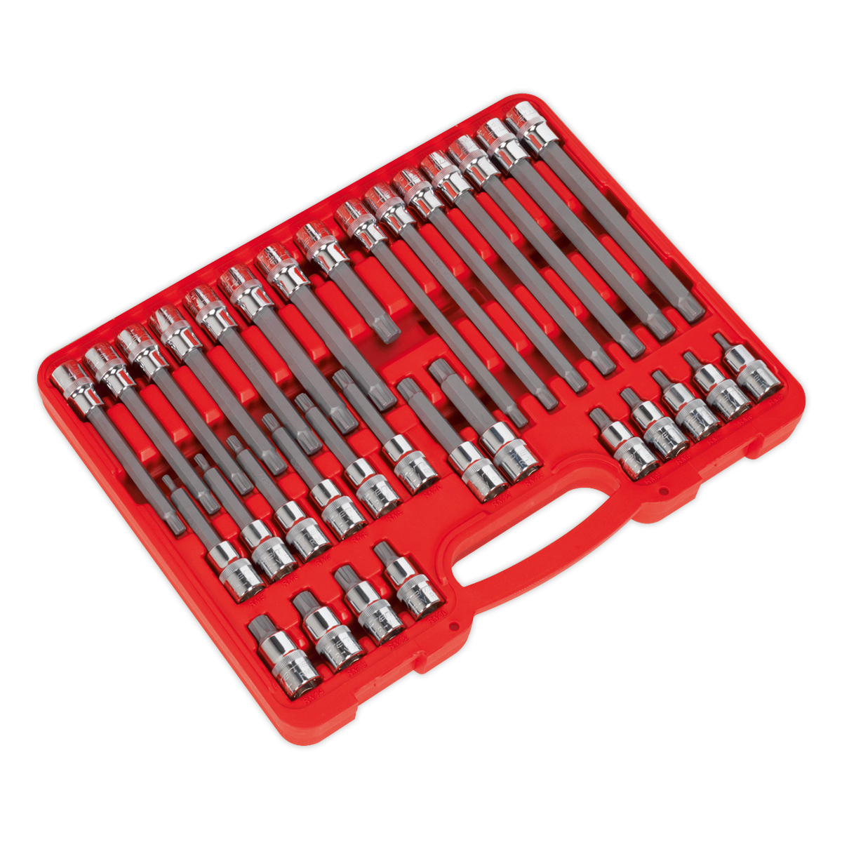 Ribe Socket Bit Set 1/2"Sq Drive 32pc AK2198