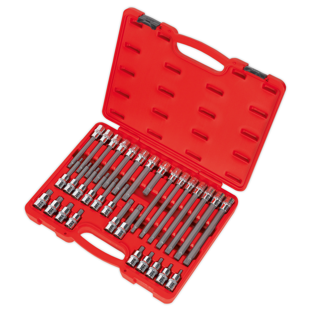 Ribe Socket Bit Set 1/2"Sq Drive 32pc AK2198