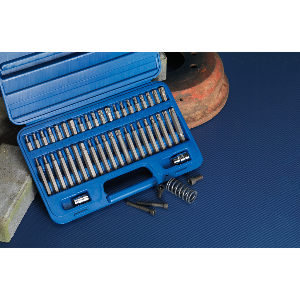 TRX-Star*/Hex/Spline Bit Set 3/8" & 1/2"Sq Drive 42pc AK219