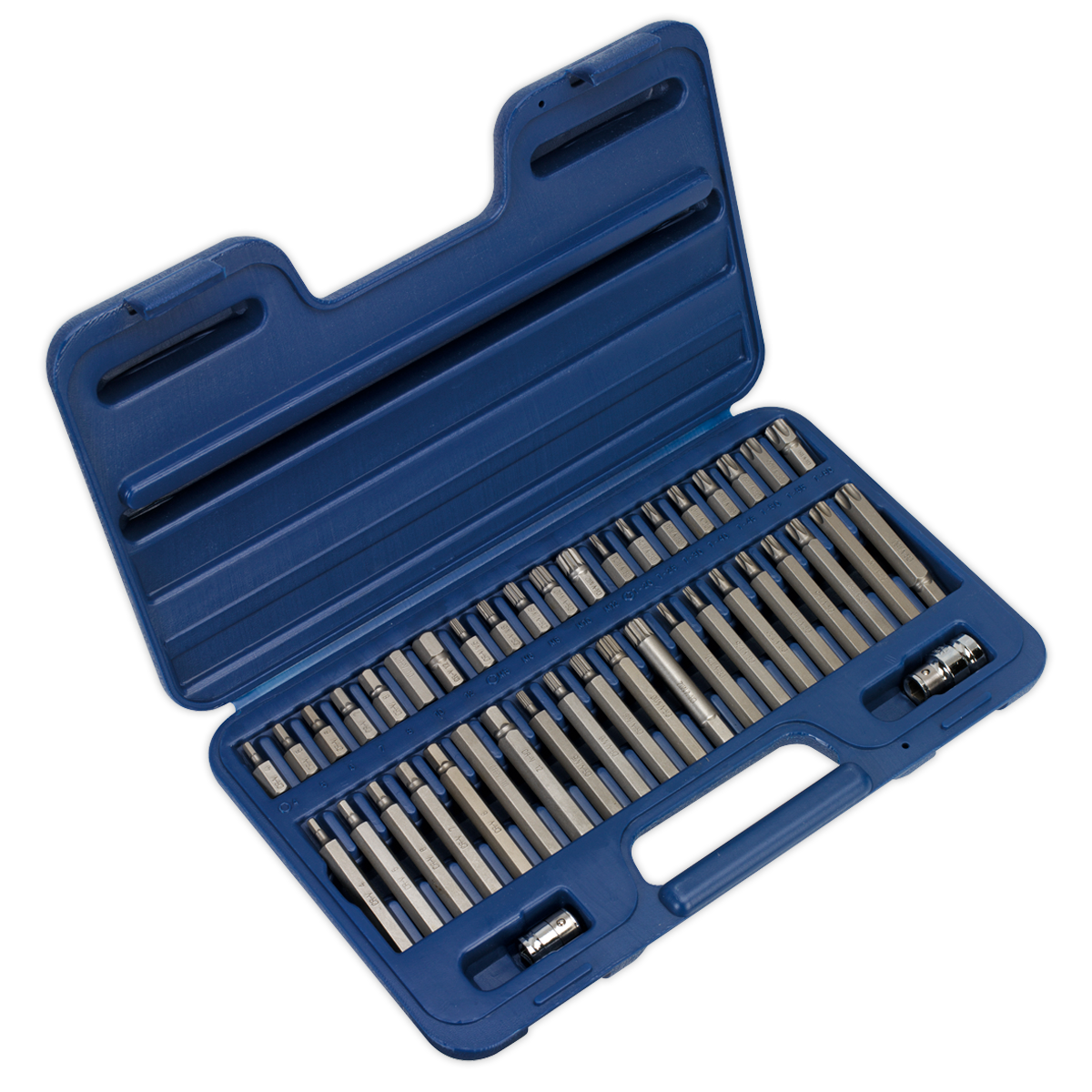 TRX-Star*/Hex/Spline Bit Set 3/8" & 1/2"Sq Drive 42pc AK219