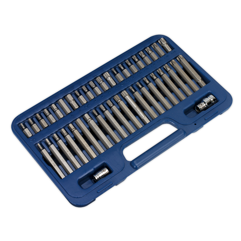 TRX-Star*/Hex/Spline Bit Set 3/8" & 1/2"Sq Drive 42pc AK219