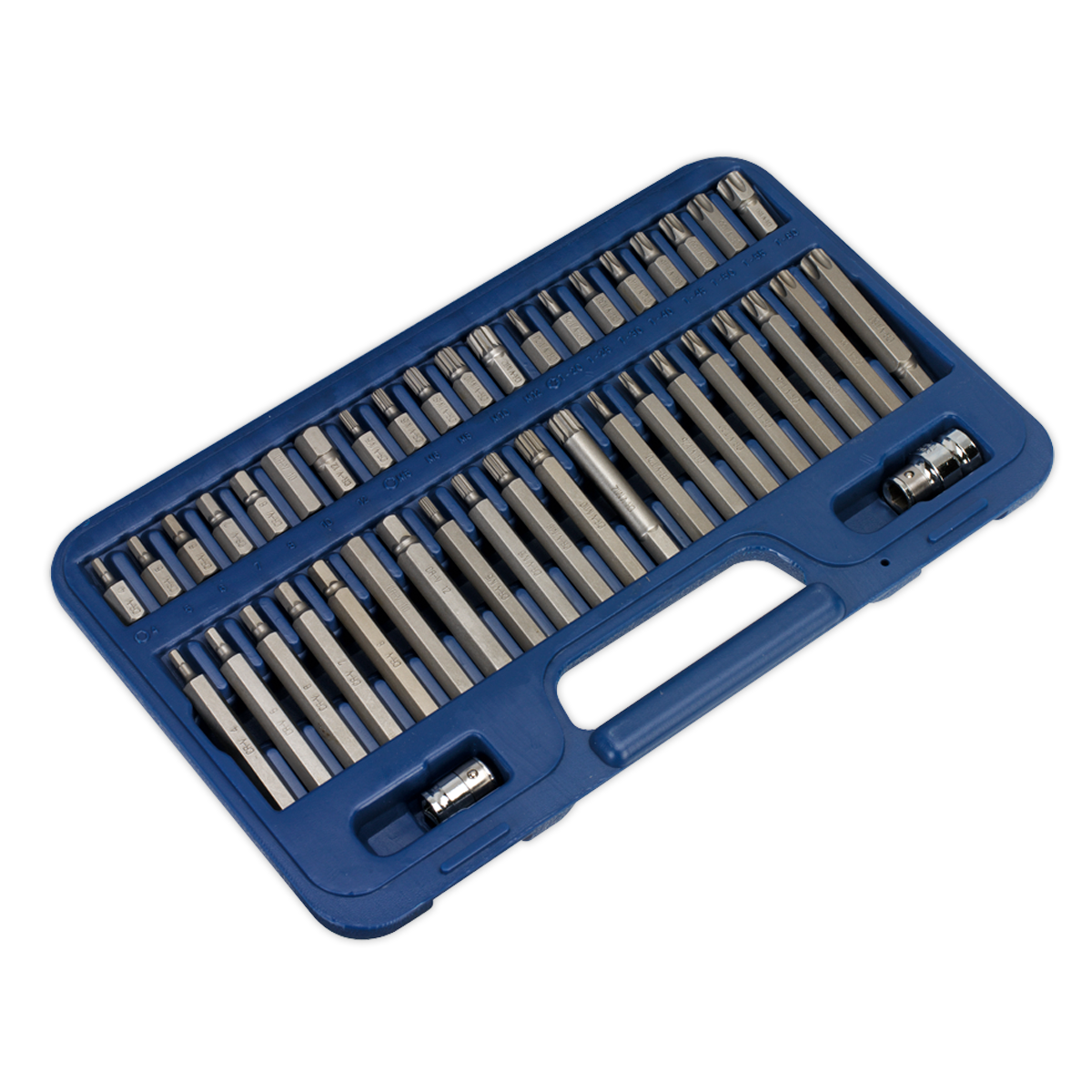 TRX-Star*/Hex/Spline Bit Set 3/8" & 1/2"Sq Drive 42pc AK219