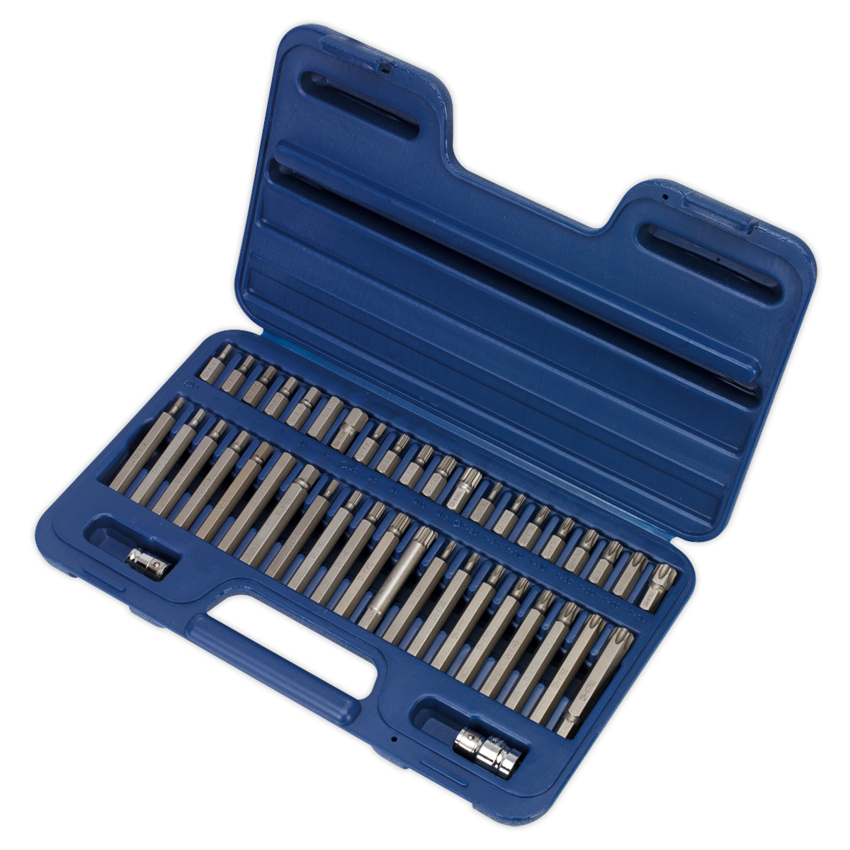 TRX-Star*/Hex/Spline Bit Set 3/8" & 1/2"Sq Drive 42pc AK219