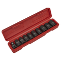 TRX-Star* Female Impact Socket Set 1/2"Sq Drive 10pc AK2301