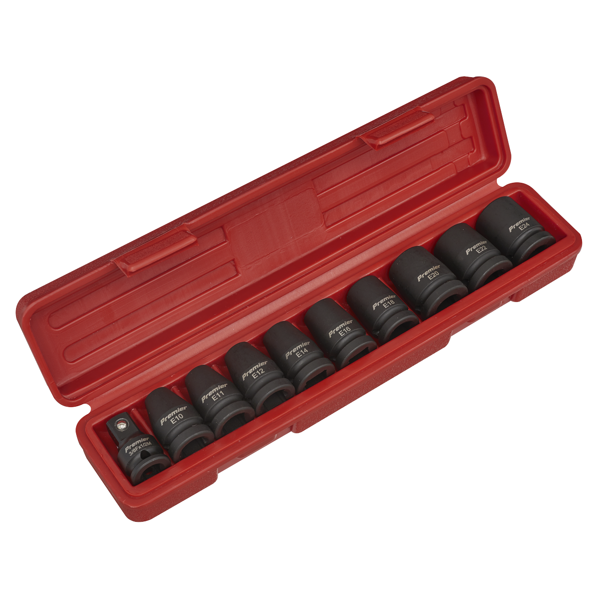 TRX-Star* Female Impact Socket Set 1/2"Sq Drive 10pc AK2301