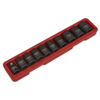 TRX-Star* Female Impact Socket Set 1/2"Sq Drive 10pc AK2301