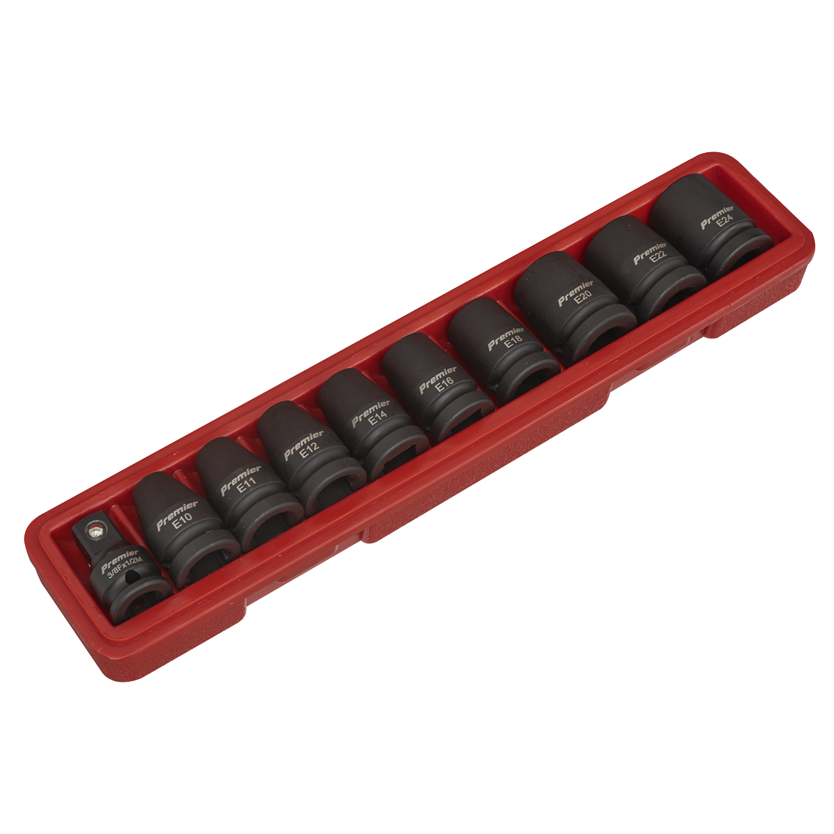 TRX-Star* Female Impact Socket Set 1/2"Sq Drive 10pc AK2301