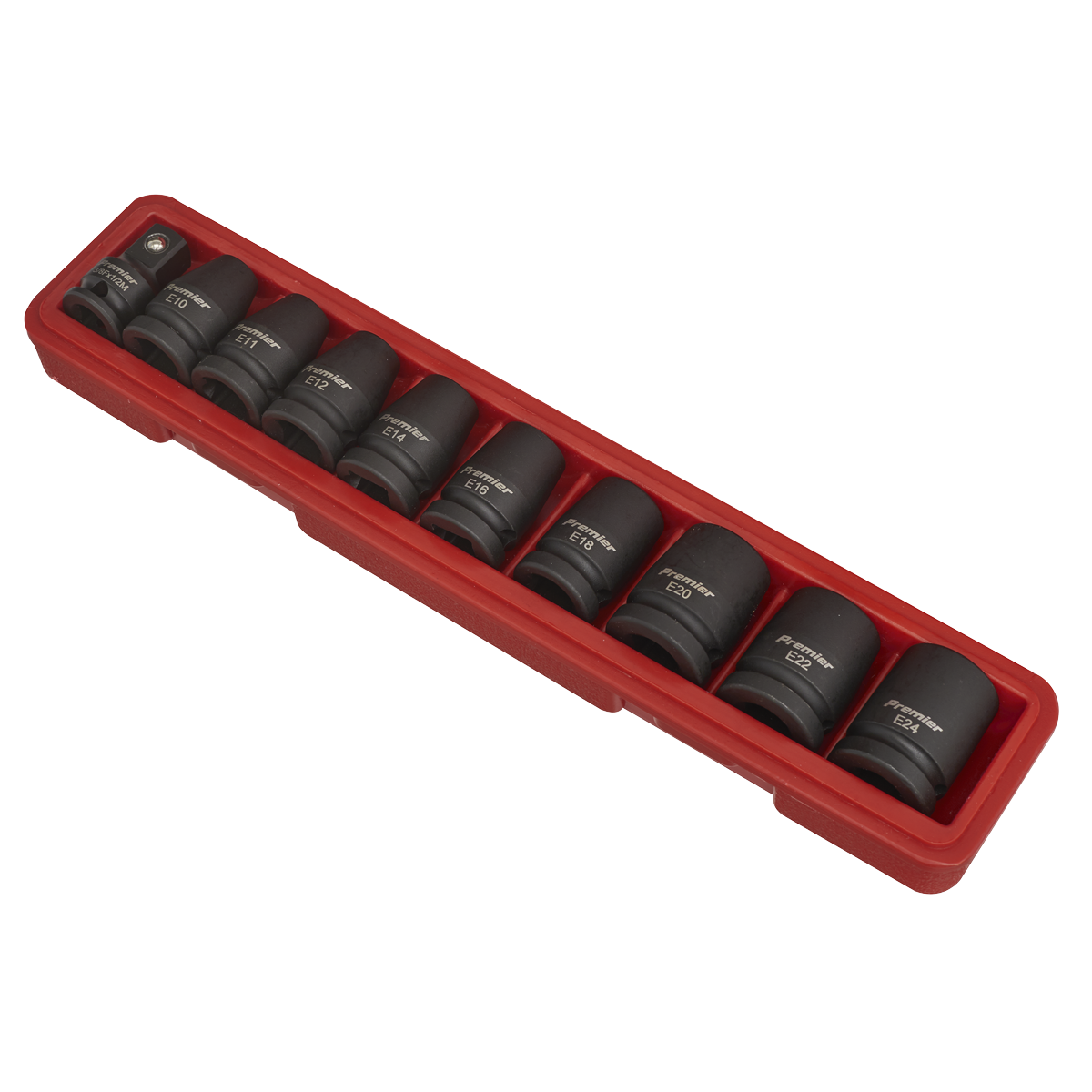 TRX-Star* Female Impact Socket Set 1/2"Sq Drive 10pc AK2301