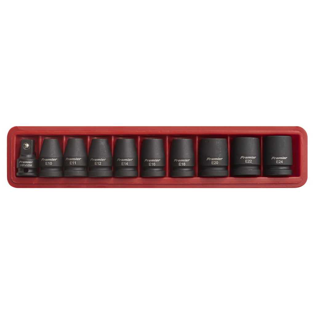 TRX-Star* Female Impact Socket Set 1/2"Sq Drive 10pc AK2301