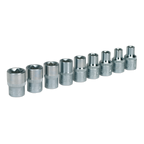 TRX-Star* Female Socket Set 1/2"Sq Drive 9pc AK230