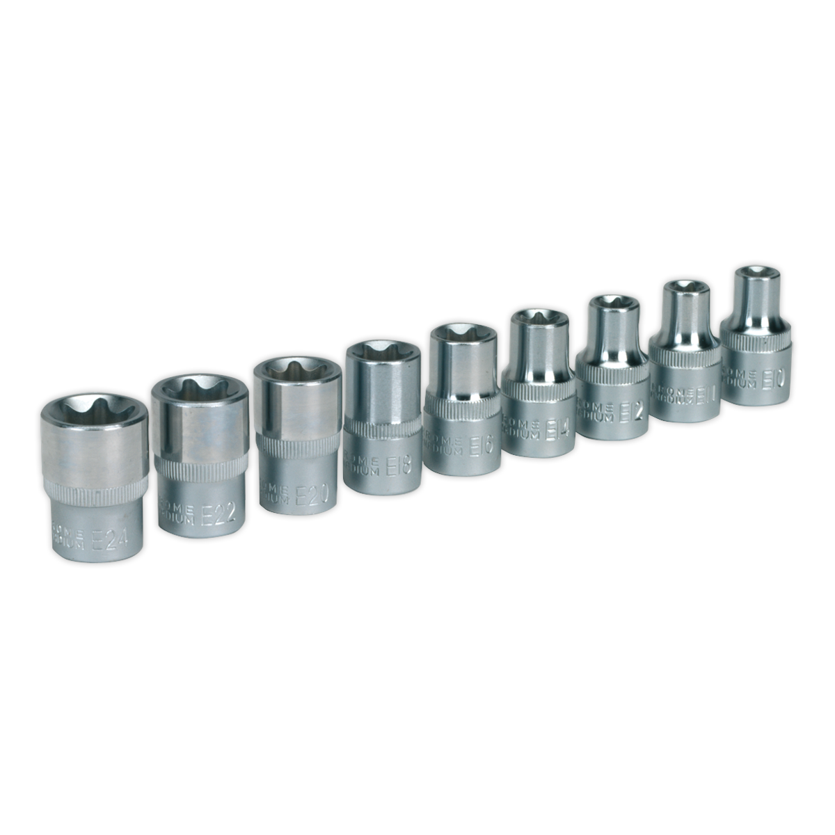 TRX-Star* Female Socket Set 1/2"Sq Drive 9pc AK230