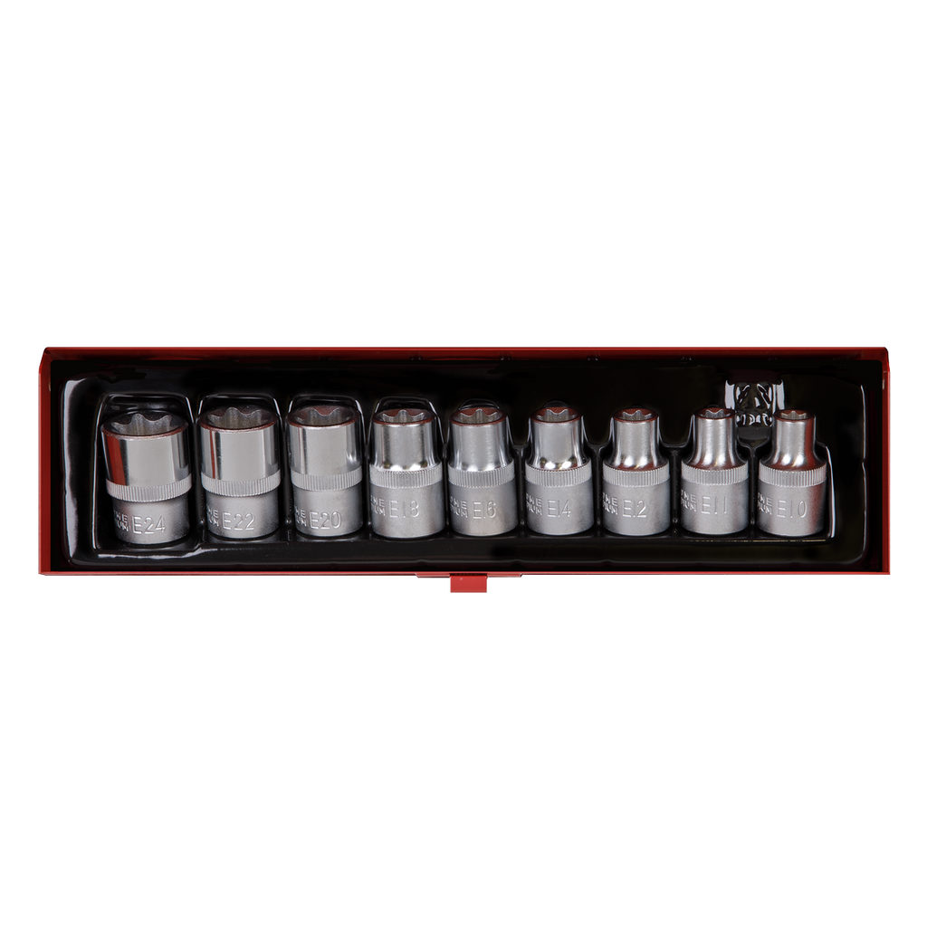 TRX-Star* Female Socket Set 1/2"Sq Drive 9pc AK230