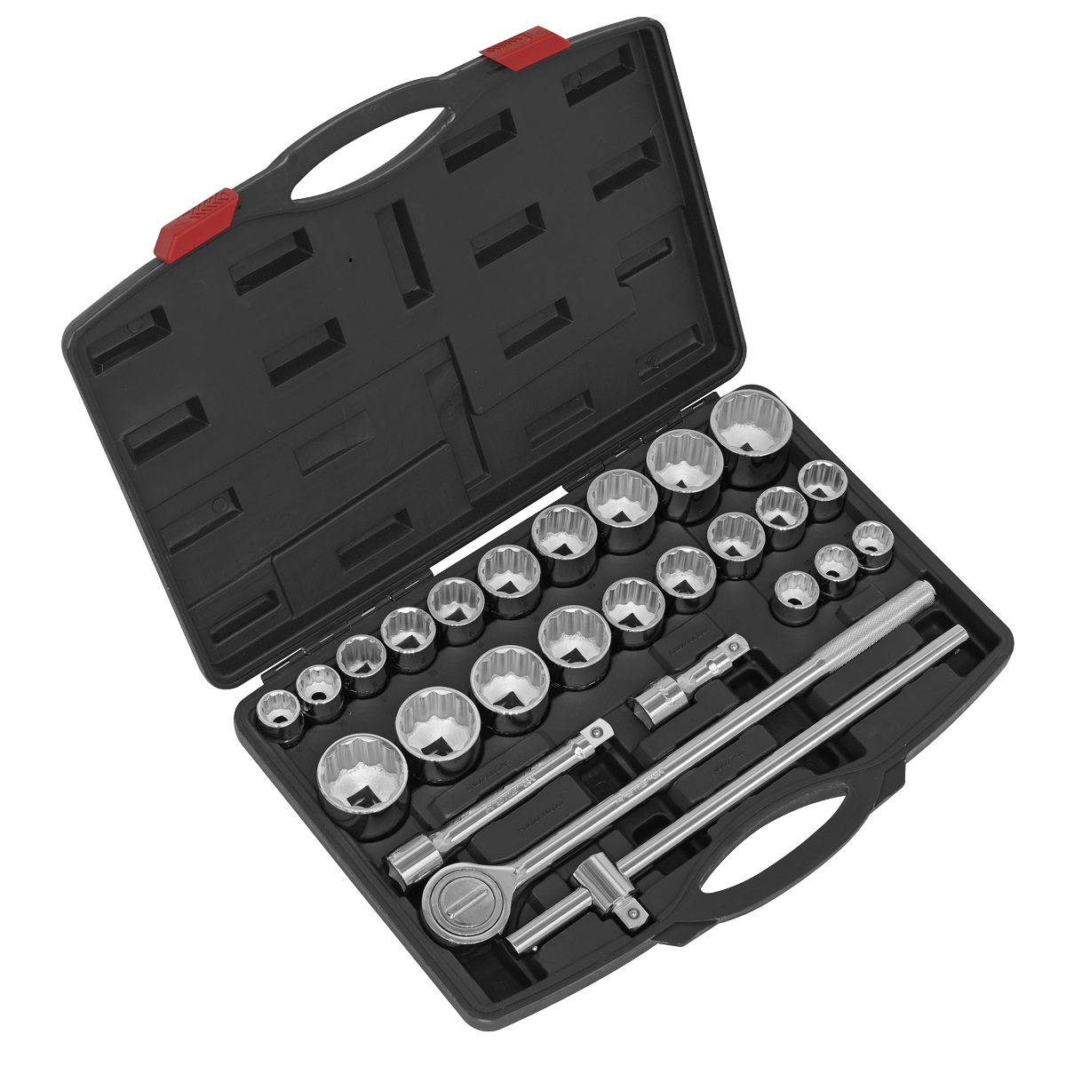 Metric/Imperial Socket Set 3/4"Sq Drive 12-Point 26pc AK2582
