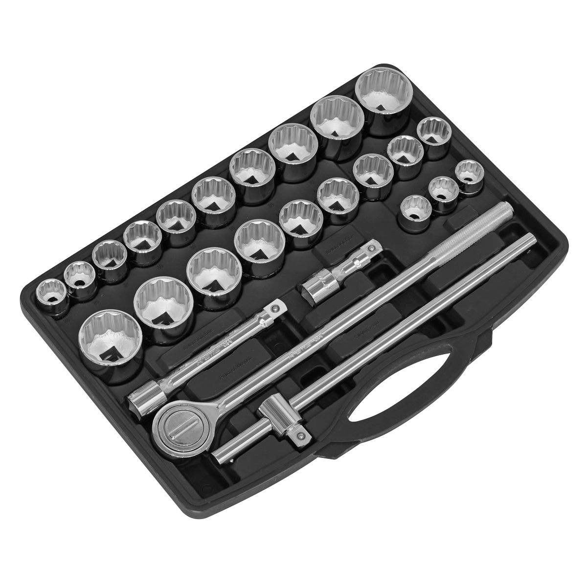 Metric/Imperial Socket Set 3/4"Sq Drive 12-Point 26pc AK2582