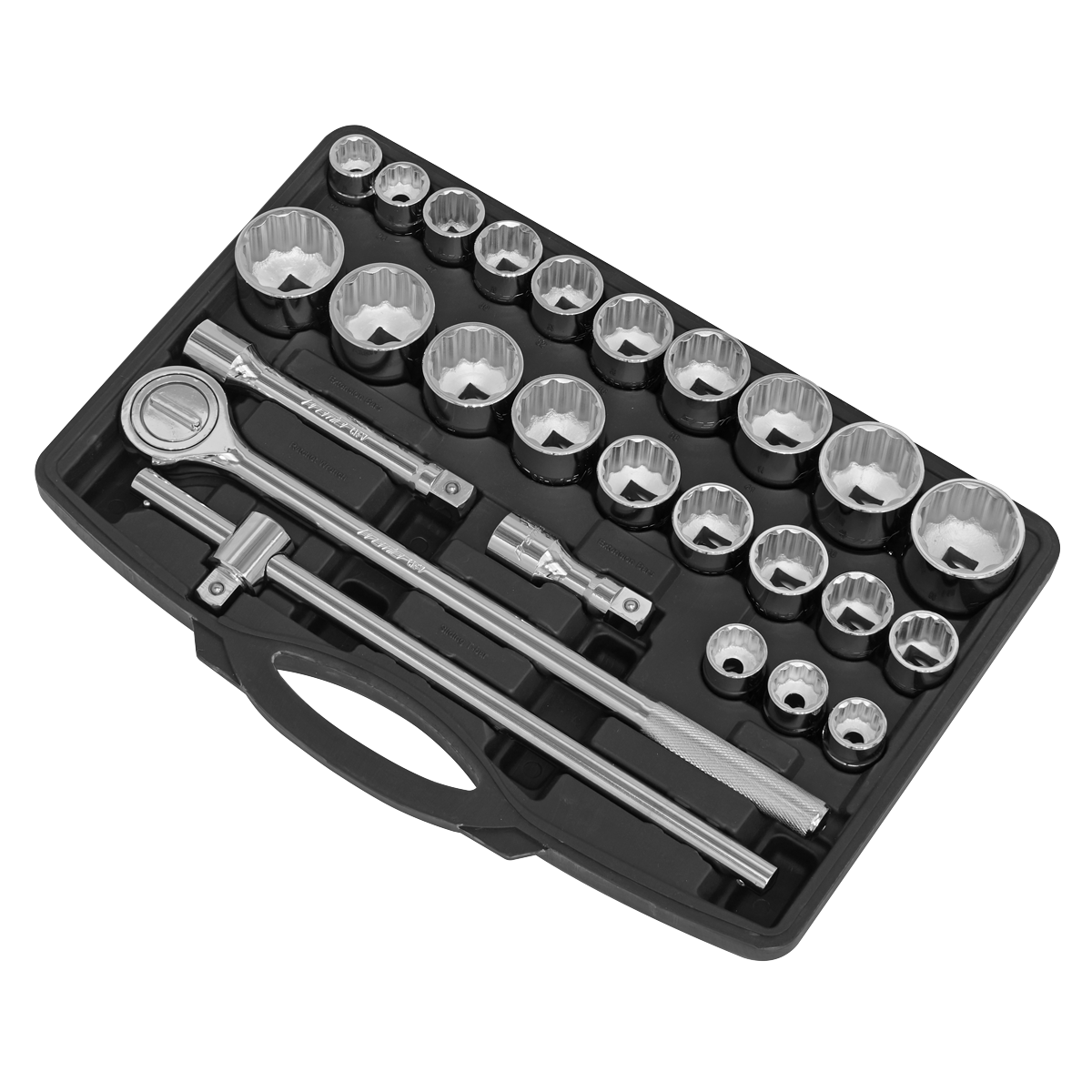 Metric/Imperial Socket Set 3/4"Sq Drive 12-Point 26pc AK2582