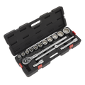 Socket Set 3/4"Sq Drive 12-point 15pc AK2583