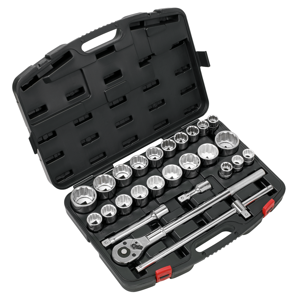 Metric/Imperial Socket Set 3/4"Sq Drive 12-point 26pc AK2584