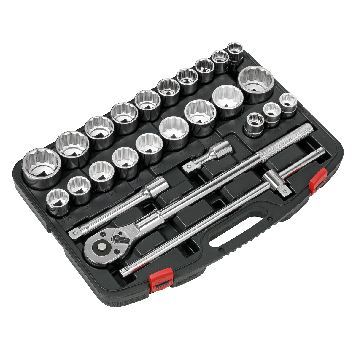 Metric/Imperial Socket Set 3/4"Sq Drive 12-point 26pc AK2584