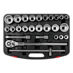 Metric/Imperial Socket Set 3/4"Sq Drive 12-point 26pc AK2584