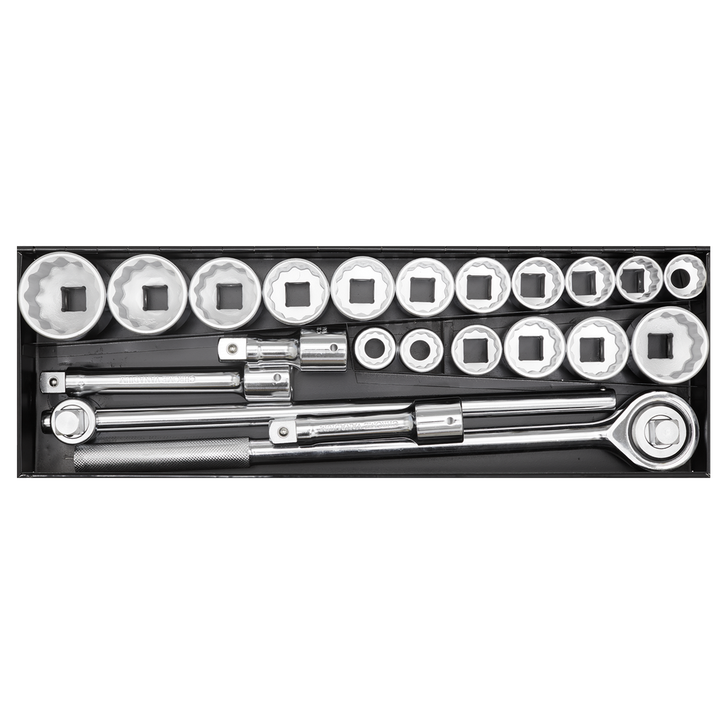 Socket Set 3/4"Sq Drive 12-point 22pc AK259/CRV