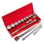 Socket Set 3/4"Sq Drive 17pc AK2597