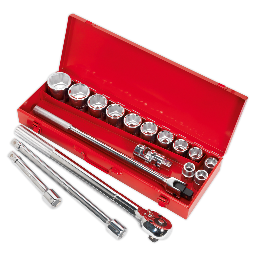 Socket Set 3/4"Sq Drive 17pc AK2597