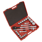 Socket Set 3/4"Sq Drive 12-point 22pc AK2598